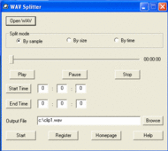 WAV Splitter screenshot